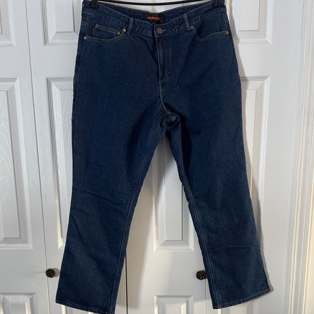 Realtree Blue Denim Jeans with A Warm Lining. Size 36x30. BNWOT